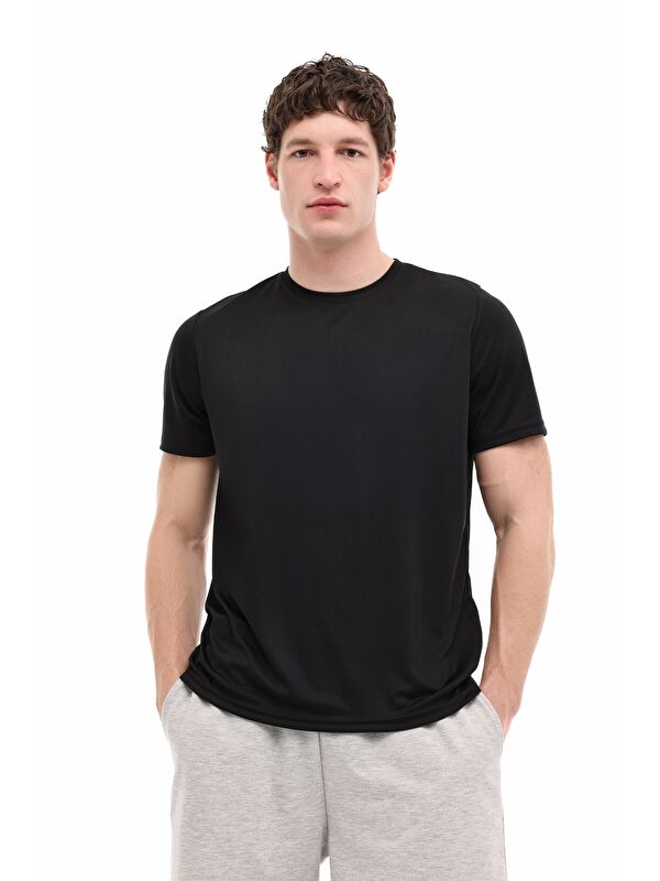 Kinetix MB PTK 11BS106 6FX Siyah Erkek Kısa Kol T-Shirt