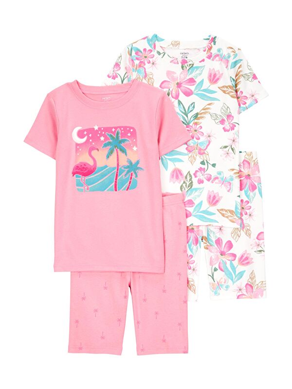 Carter's Kız Çocuk Pijama Set 4'lü Paket