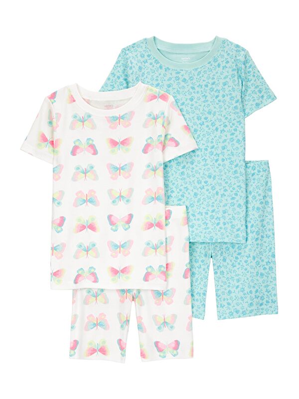 Carter's Kız Çocuk Pijama Set 4'lü Paket