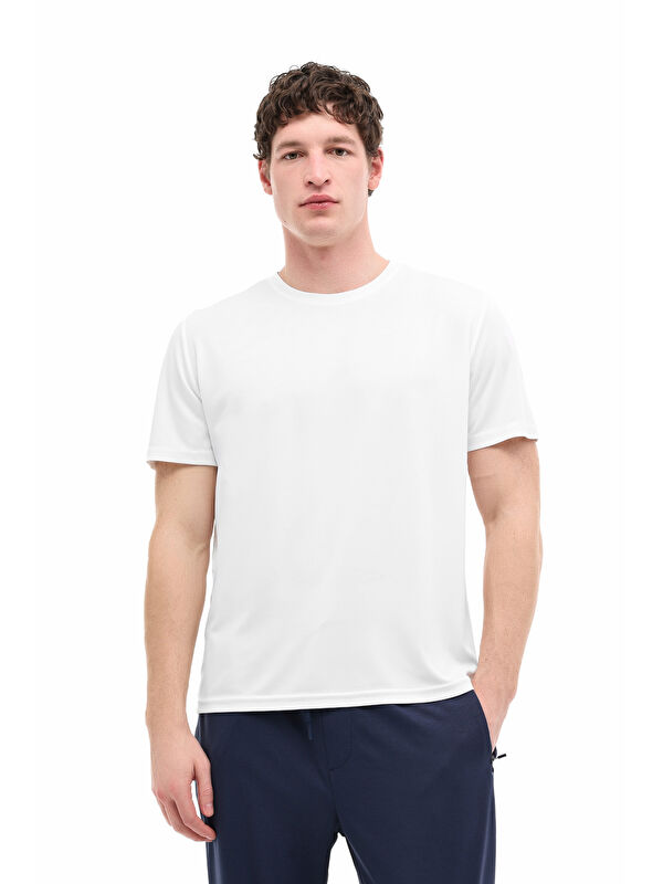 Kinetix MB PTK 11BS106 6FX Beyaz Erkek Kısa Kol T-Shirt