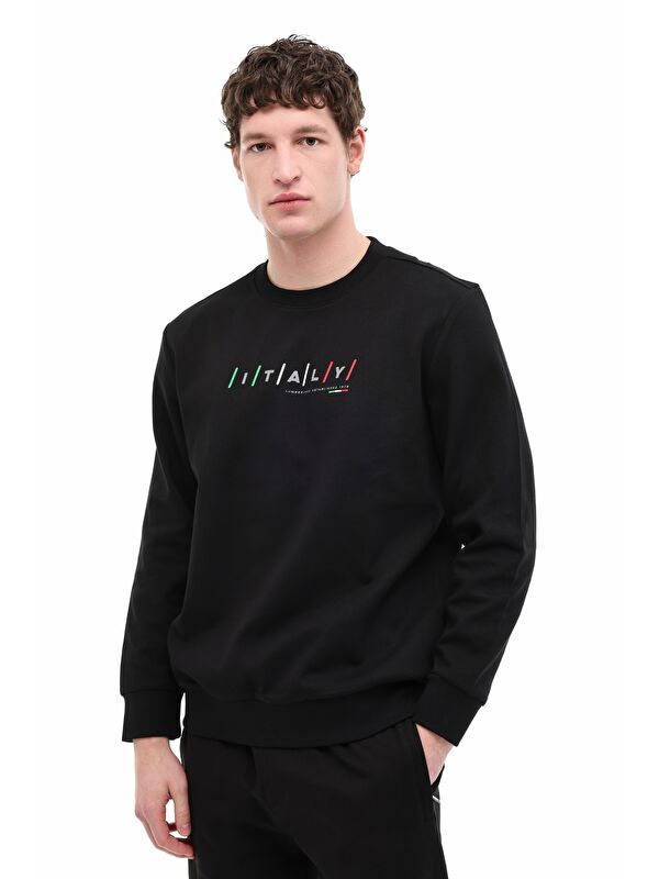 Lumberjack ML RANGER 16ITL1301 6FX Siyah Erkek Sweatshirt