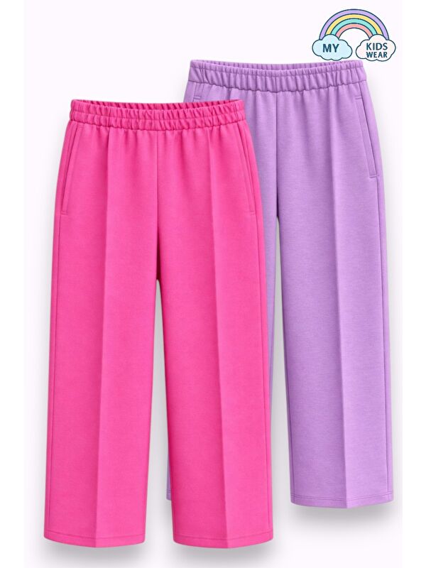 My Kids Wear Kız Çocuk Mevsimlik Pamuklu Eşofman Altı 5-16 Yaş 12401