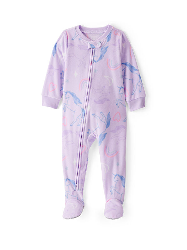 Carter's Kız Çocuk Lila Polar Tulum