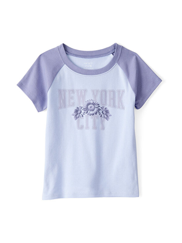 Carter's Kız Çocuk Mavi Tshirt
