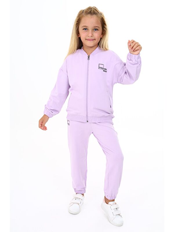Toontoykids Kız Çocuk Baskılı Eşofman Takım