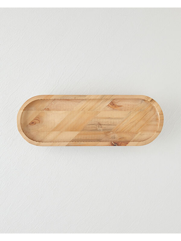 English Home Lema Dekoratif Tepsi 42,8x14,8x5,5 cm Kahverengi