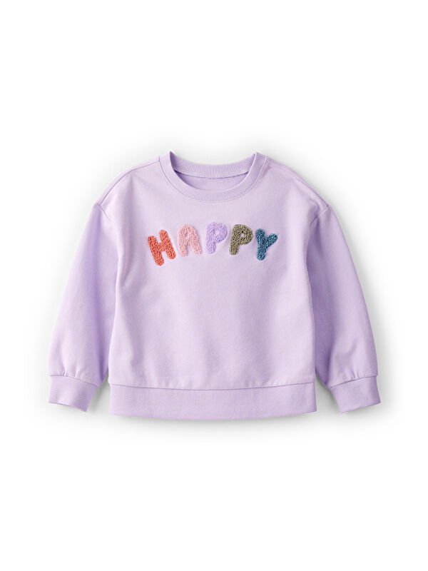 Carter's Kız Çocuk Mor Sweatshirt