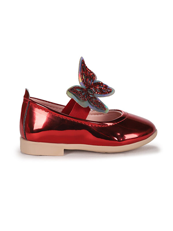 Ayna Menz Kelebek Lastikli Kız Bebek Babet Ayakkabı - Görsel 4