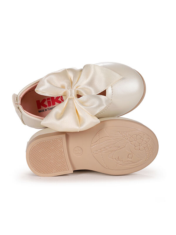 Tari Rugan Fiyonk Lastikli Kız Bebek Babet Ayakkabı - Görsel 6