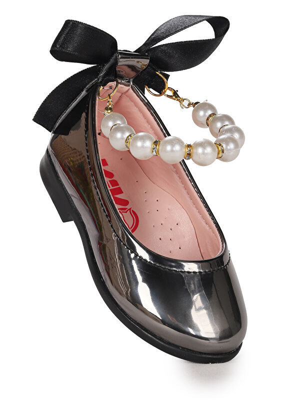 Blanch Ayna İncili Lastikli Kız Bebek Babet Ayakkabı - Görsel 2