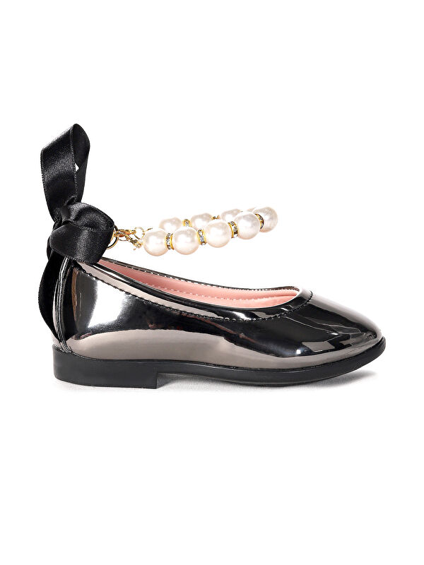 Blanch Ayna İncili Lastikli Kız Bebek Babet Ayakkabı - Görsel 4