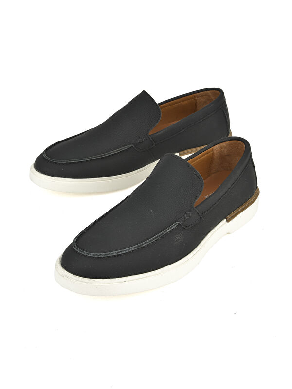 Erkek Hakiki Deri Ayakkabı 1511007ZB04 Siyah - Görsel 6