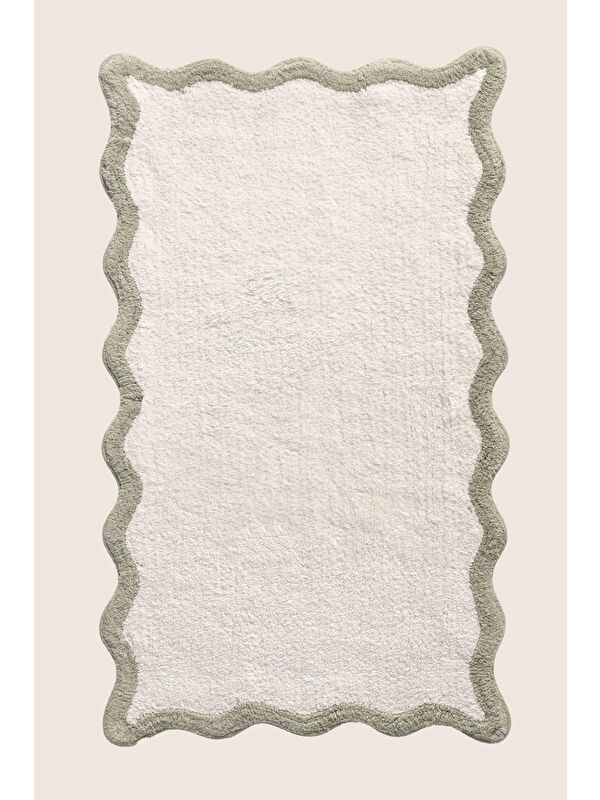 İrya Scallop Tekli Banyo Paspası Bambu 60x100 Yeşil