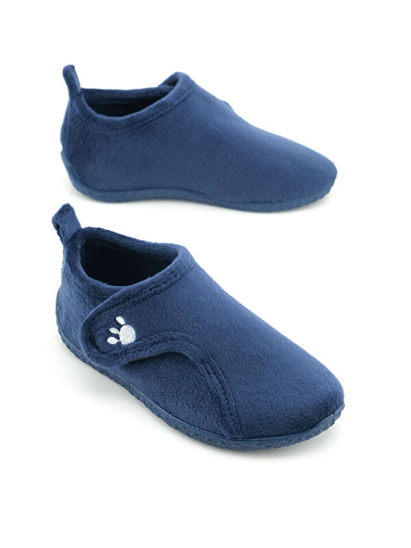 Kışlık Erkek Çocuk Rahat Taban Cırt Cırtlı Ayarlanabilir Ev Okul Kreş Panduf Ayakkabı - Görsel 2