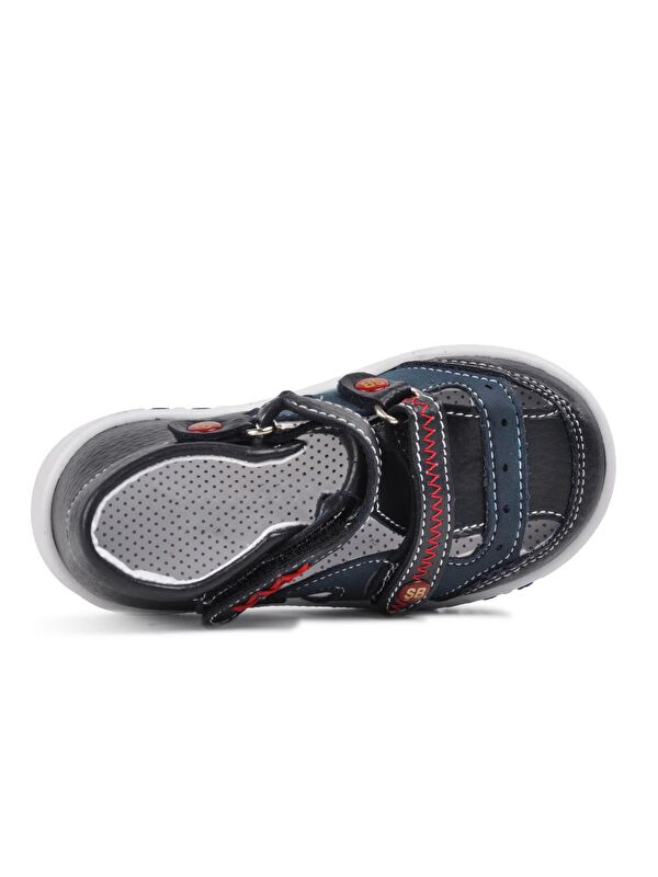 Ortopedik Lacivert Erkek Çocuk Sandalet - Görsel 5