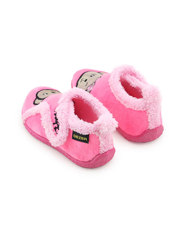 Kışlık Kız Çocuk Rahat Taban Cırt Cırtlı Ayarlanabilir Ev Okul Kreş Panduf Ayakkabı - Görsel 5