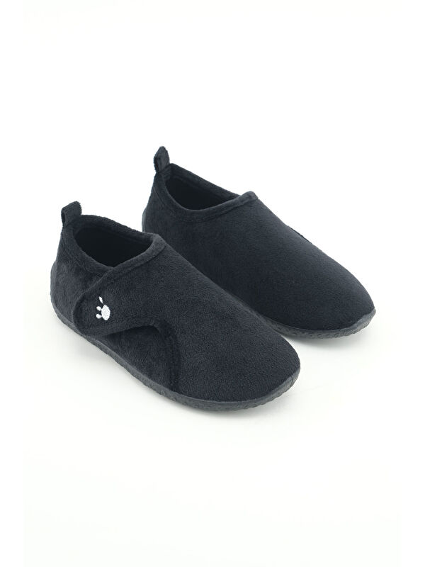 Kışlık Kız Çocuk Rahat Taban Cırt Cırtlı Ayarlanabilir Ev Okul Kreş Panduf Ayakkabı - Görsel 4