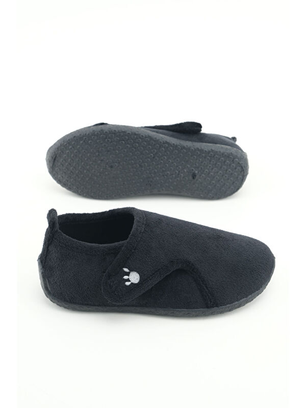 Kışlık Kız Çocuk Rahat Taban Cırt Cırtlı Ayarlanabilir Ev Okul Kreş Panduf Ayakkabı - Görsel 6