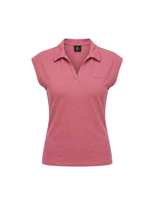 Lumberjack WB 12RAIN Pembe Kadın Kısa Kol T-Shirt