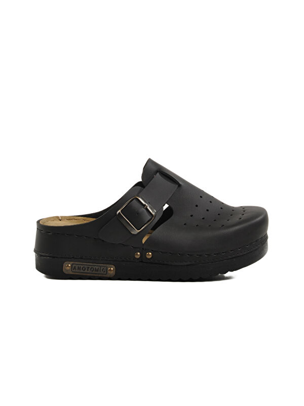 Ayakmod Siyah Anatomik Unisex Sabo Terlik 07-008 G