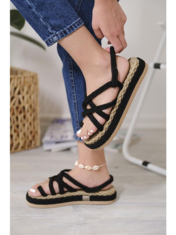 Flr Aryans Halat İpli Parmak Arası Kadın Sandalet - Görsel 4