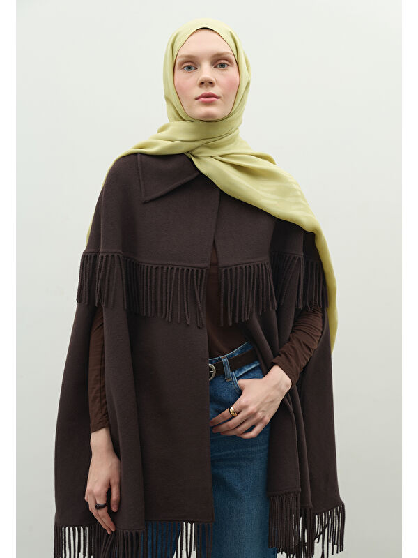 Fresh Scarfs NARA PAMUK FLOŞ JAKARLI ŞAL ADAÇAYI