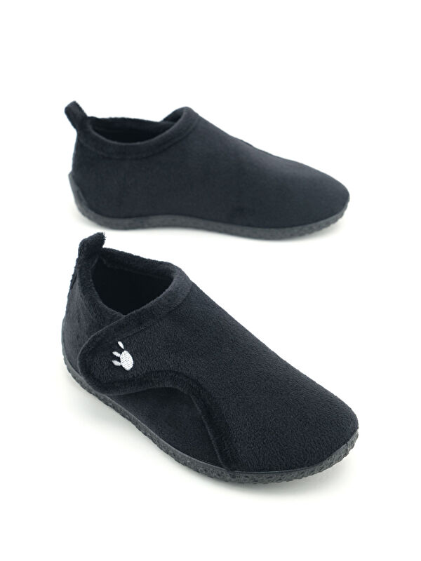 Kışlık Erkek Çocuk Rahat Taban Cırt Cırtlı Ayarlanabilir Ev Okul Kreş Panduf Ayakkabı - Görsel 2