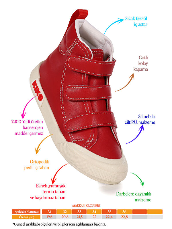 Garf Günlük Cırtlı Kız Çocuk Bot Ayakkabı - Görsel 3