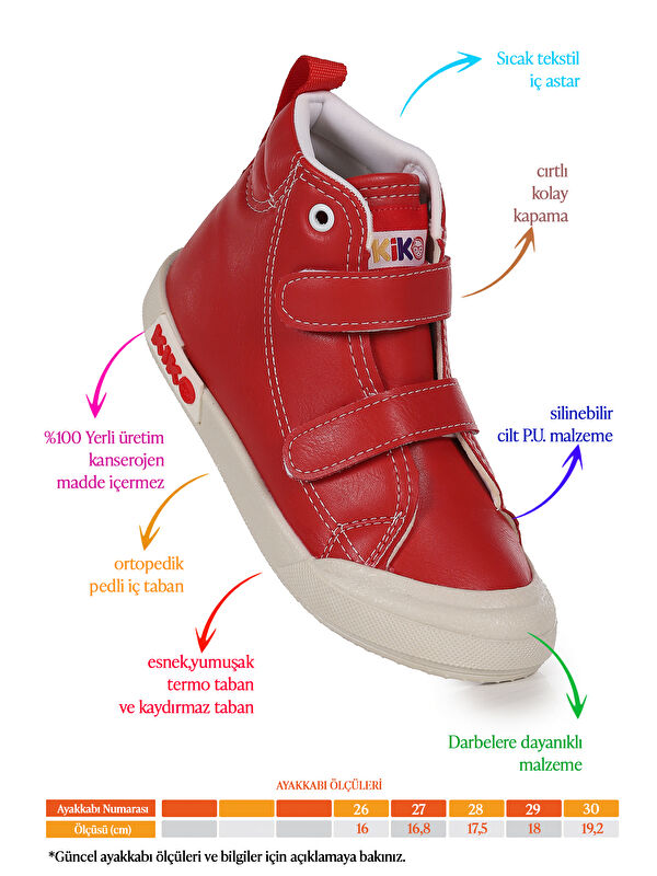 Garf Günlük Cırtlı Kız Çocuk Bot Ayakkabı - Görsel 3