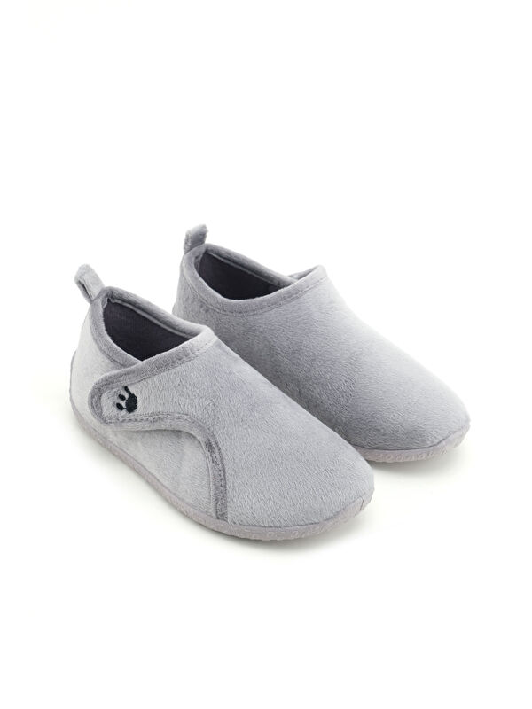 Kışlık Kız Çocuk Rahat Taban Cırt Cırtlı Ayarlanabilir Ev Okul Kreş Panduf Ayakkabı - Görsel 4