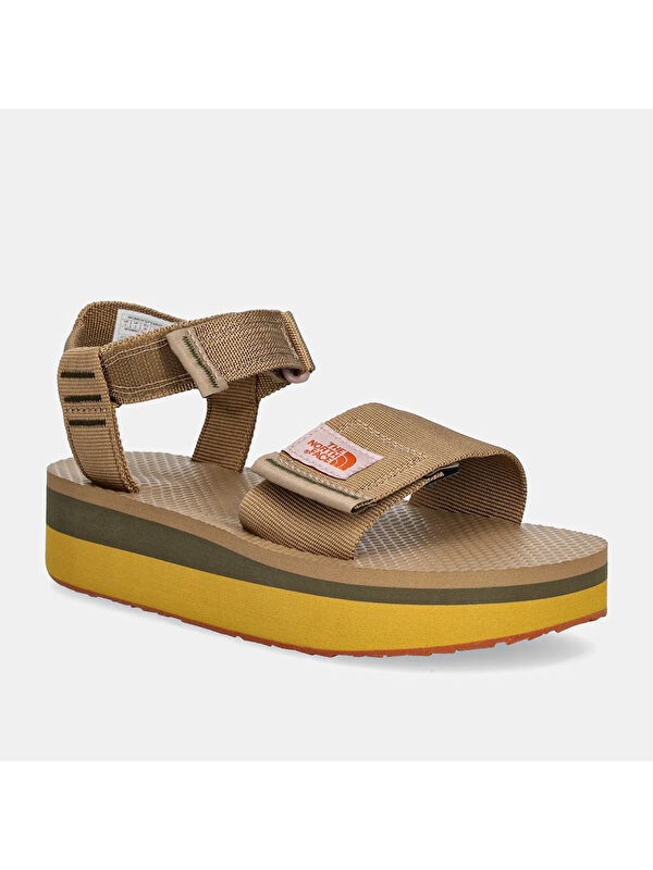 Skeena Platform Kadın Kahverengi Sandalet - Görsel 3