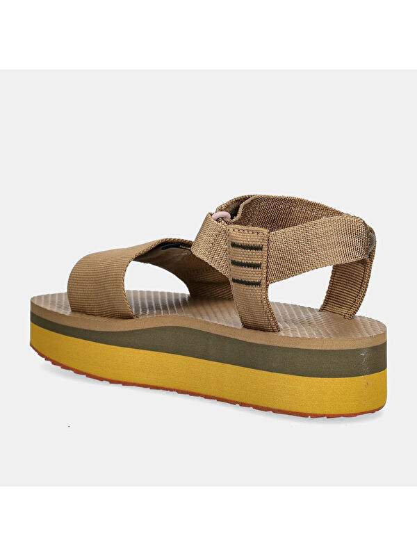 Skeena Platform Kadın Kahverengi Sandalet - Görsel 4