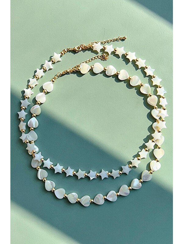 New Obsessions Sedef Kolye Seti 2'li Paket