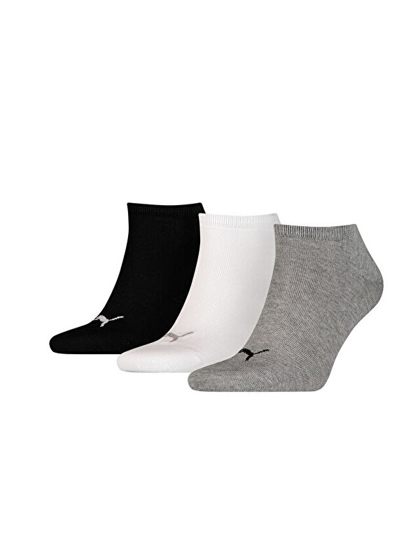 Puma Sneaker Plain 3P Çorap (3 Çift) 90680715 Renkli
