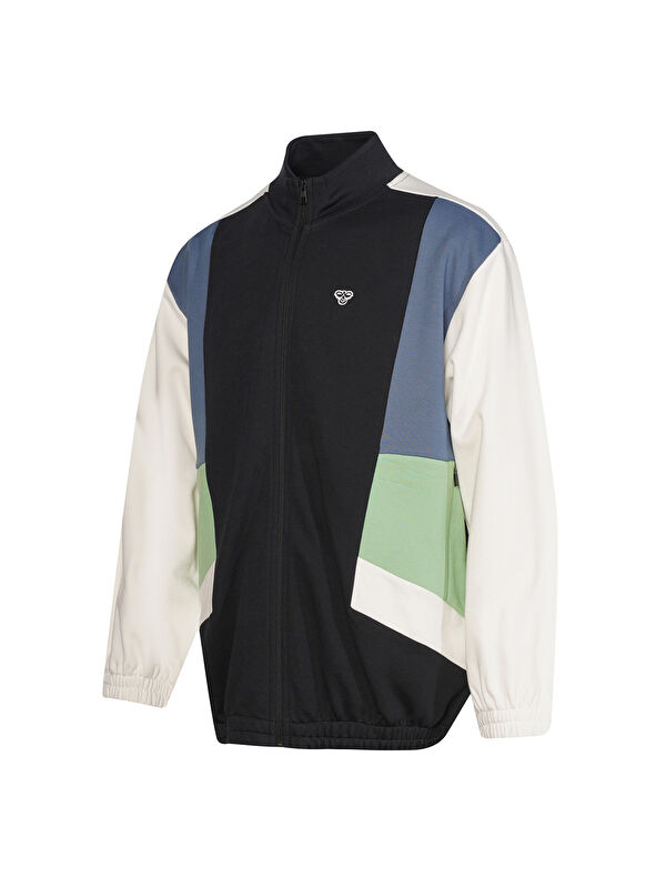 Hummel Frankes Siyah Dik Yaka Erkek Fermuarlı Sweatshirt Hırka
