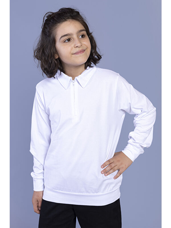 Toontoykids Erkek Çocuk Polo Yaka Sweatshirt
