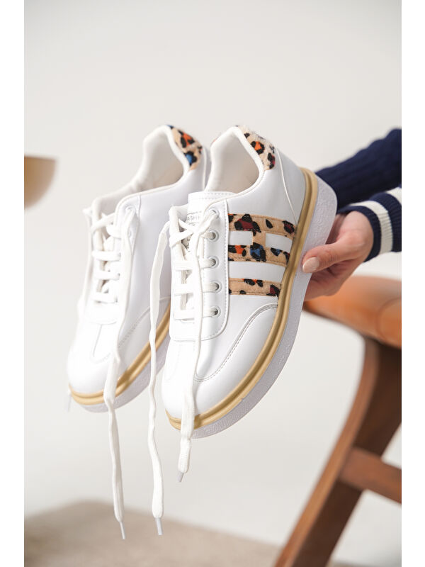 D0516 Günlük Ortopedik Kadın Sneaker Spor Ayakkabı - Görsel 5