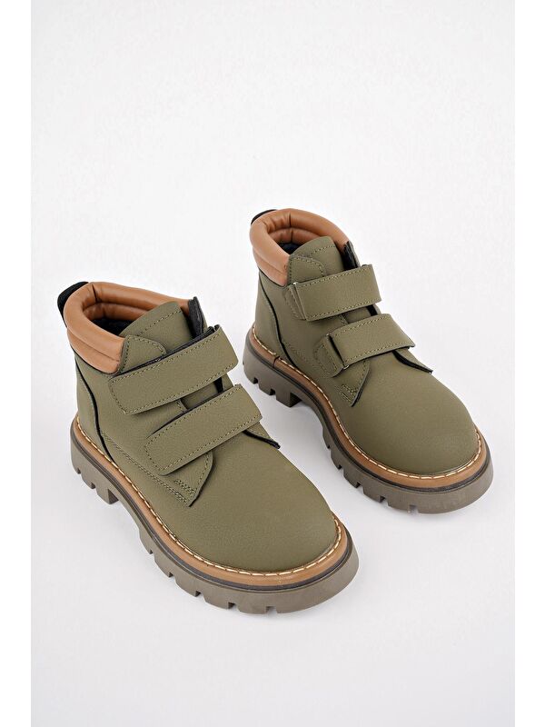 GADGET Çocuk Unisex Rahat Kalıp Soğuğa Dayanıklı Cırtlı Bot - Görsel 3