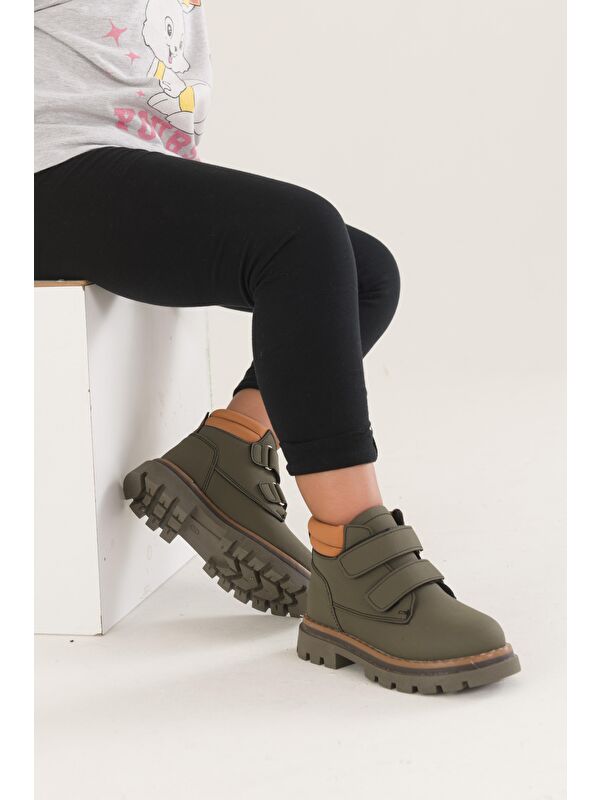 GADGET Çocuk Unisex Rahat Kalıp Soğuğa Dayanıklı Cırtlı Bot - Görsel 6