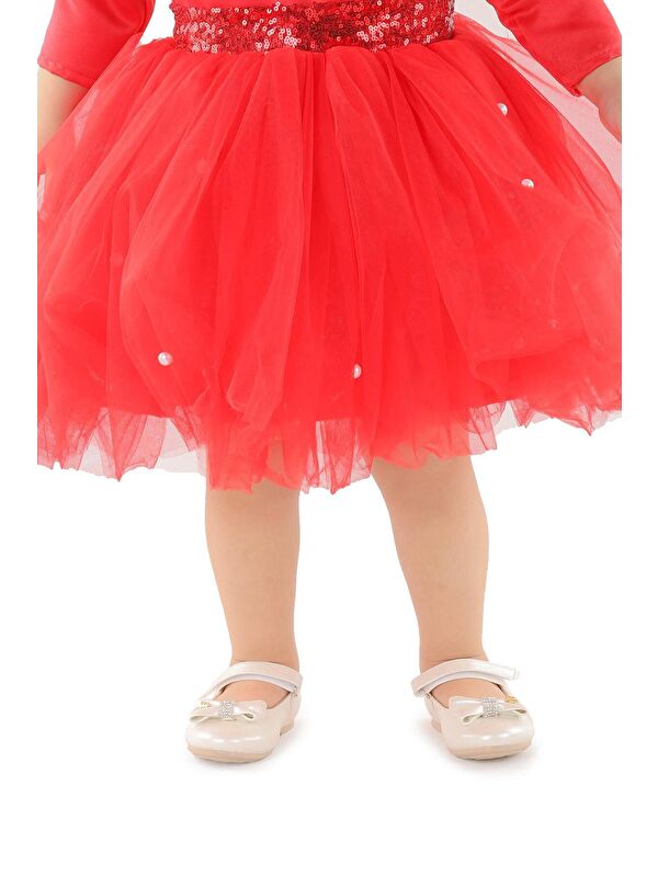 Cırtlı Fiyonklu Kız Çocuk Babet Ayakkabı Ege 201 Cilt - Görsel 3