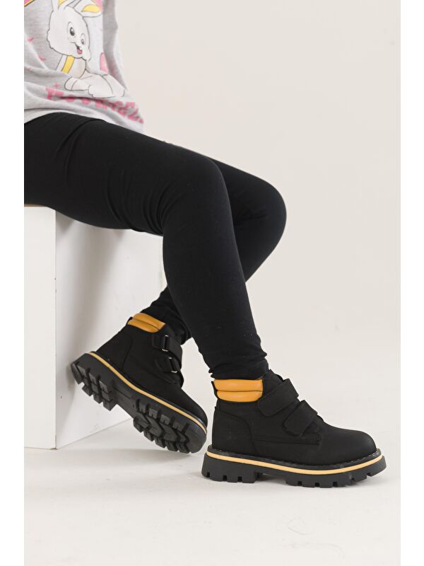 GADGET Çocuk Unisex Rahat Kalıp Soğuğa Dayanıklı Cırtlı Bot - Görsel 6