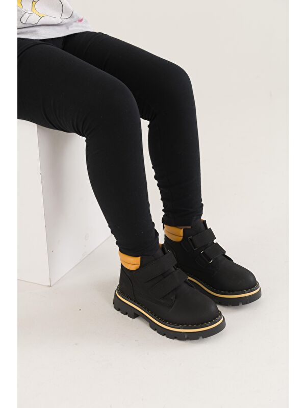 GADGET Çocuk Unisex Rahat Kalıp Soğuğa Dayanıklı Cırtlı Bot - Görsel 7