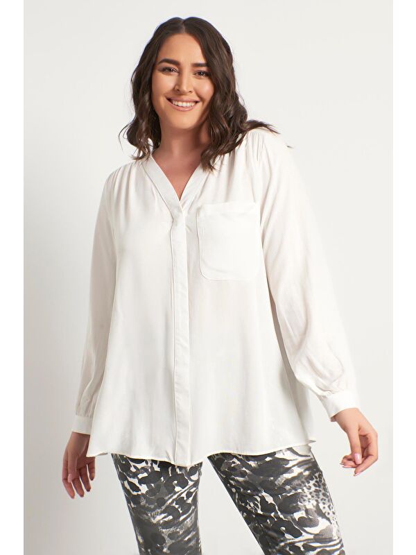 Mylinemoda Cep Detaylı Gömlek