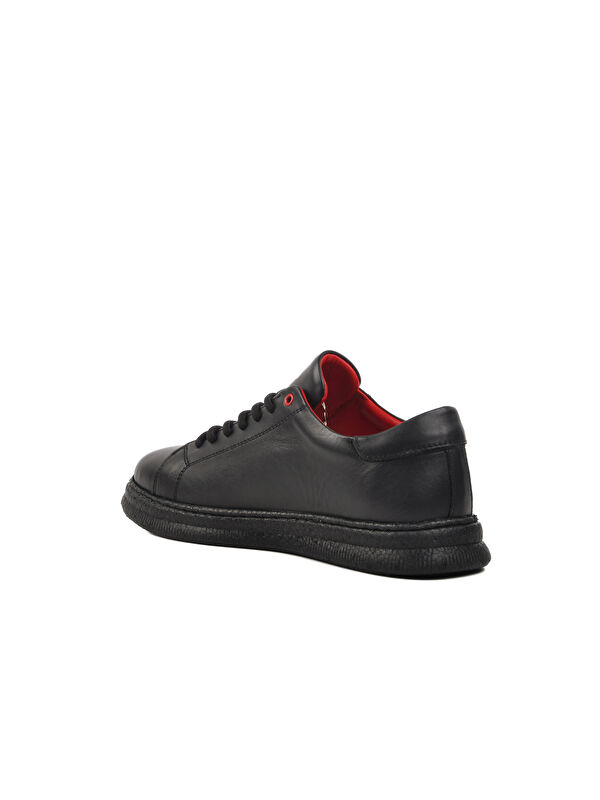 Siyah Hakiki Deri Hafif Casual Ayakkabı 251013 M - Görsel 5