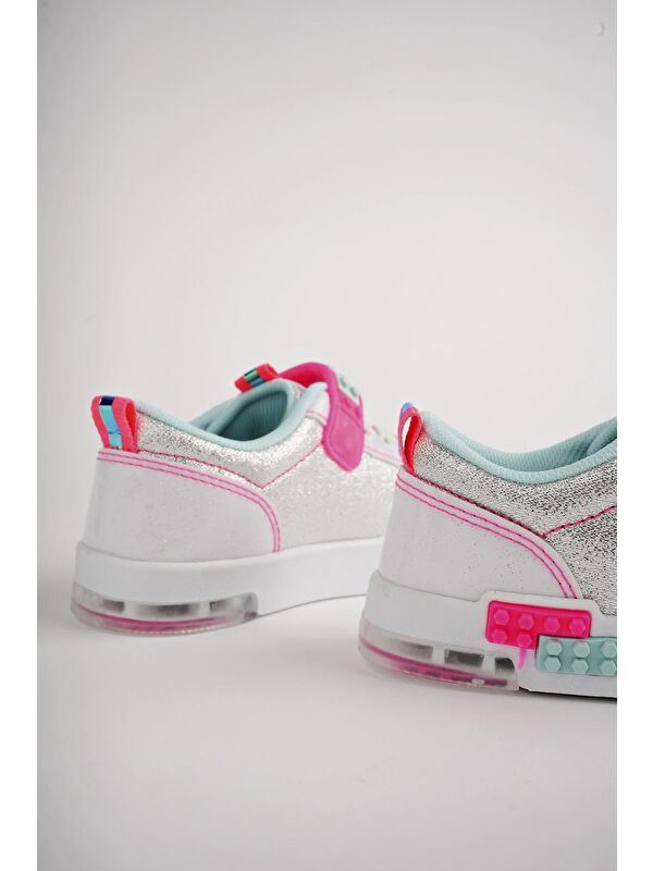 Sonic Bağcıklı ve Cırtlı Ortopedik Çocuk Sneaker Spor Ayakkabı - Görsel 6