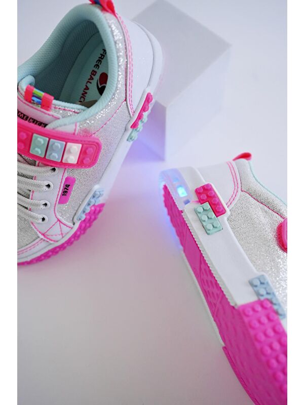 Sonic Bağcıklı ve Cırtlı Ortopedik Çocuk Sneaker Spor Ayakkabı - Görsel 7