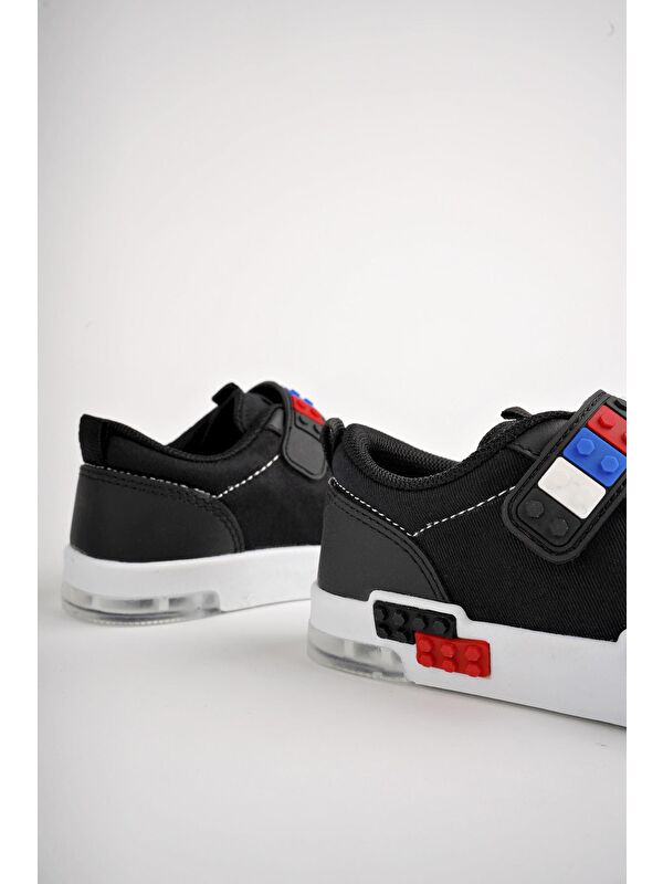 Sonic Bağcıklı ve Cırtlı Ortopedik Çocuk Sneaker Spor Ayakkabı - Görsel 6