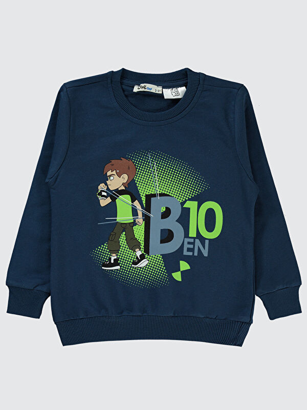 Civil Ben 10 Erkek Çocuk Sweatshirt 2-5 Yaş Lacivert