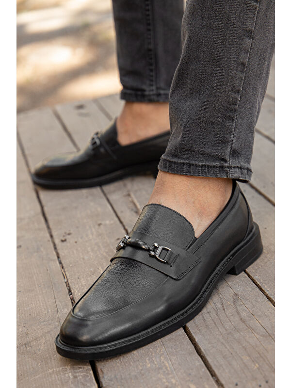 D0699 Günlük Ortopedik Hakiki Deri Erkek Klasik Ayakkabı - Görsel 5