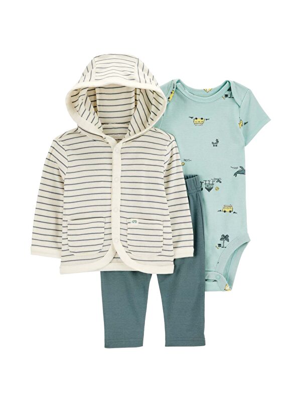 Carter's Erkek Bebek 3'lü Hırkalı Set